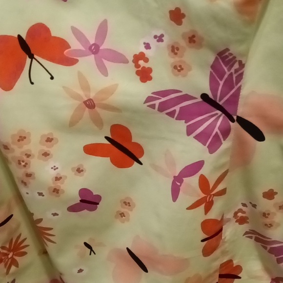 FINAL PRICE Lilly Pulitzer t-strap floral/butterfly print dress w pleated hem - Picture 14 of 16